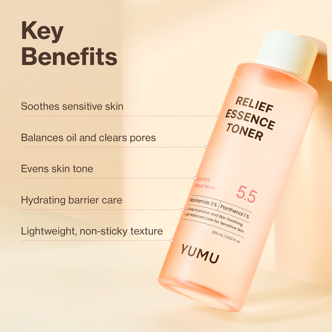 YUMU Licorice Relief Essence Toner