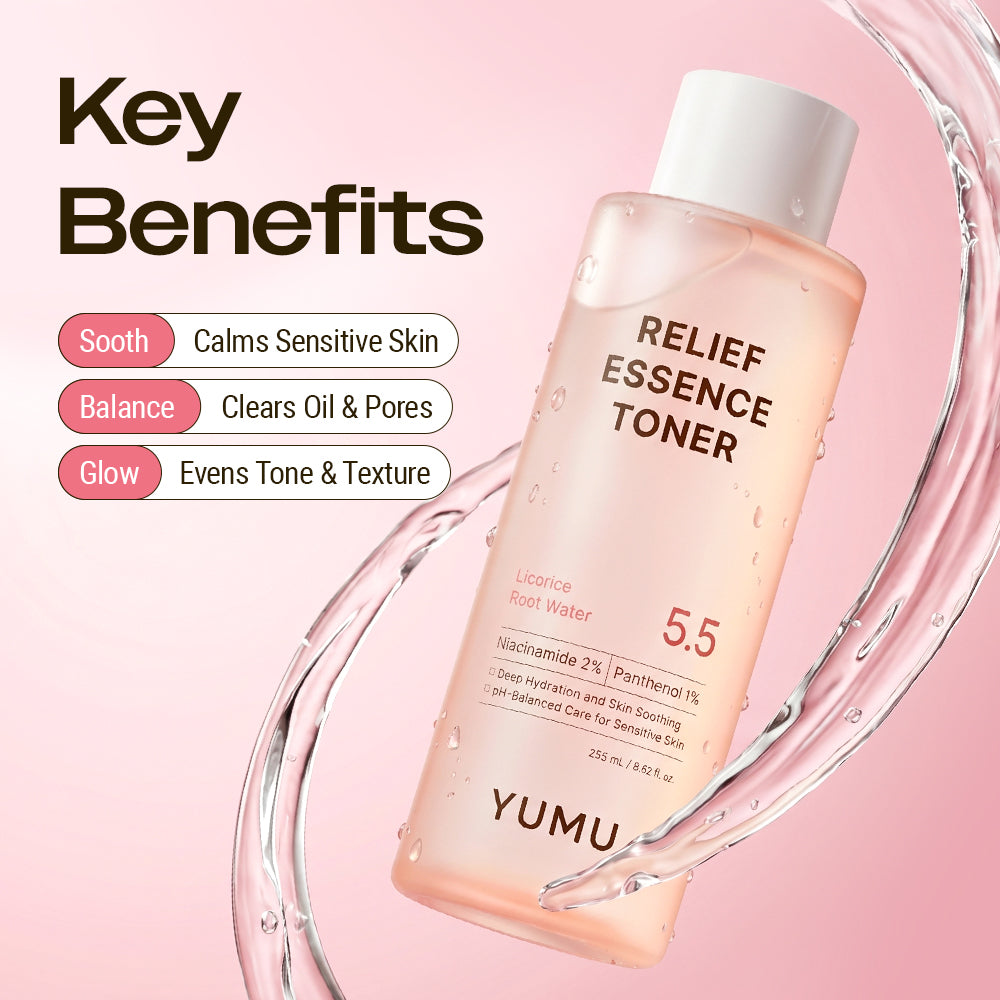 YUMU Licorice Relief Essence Toner