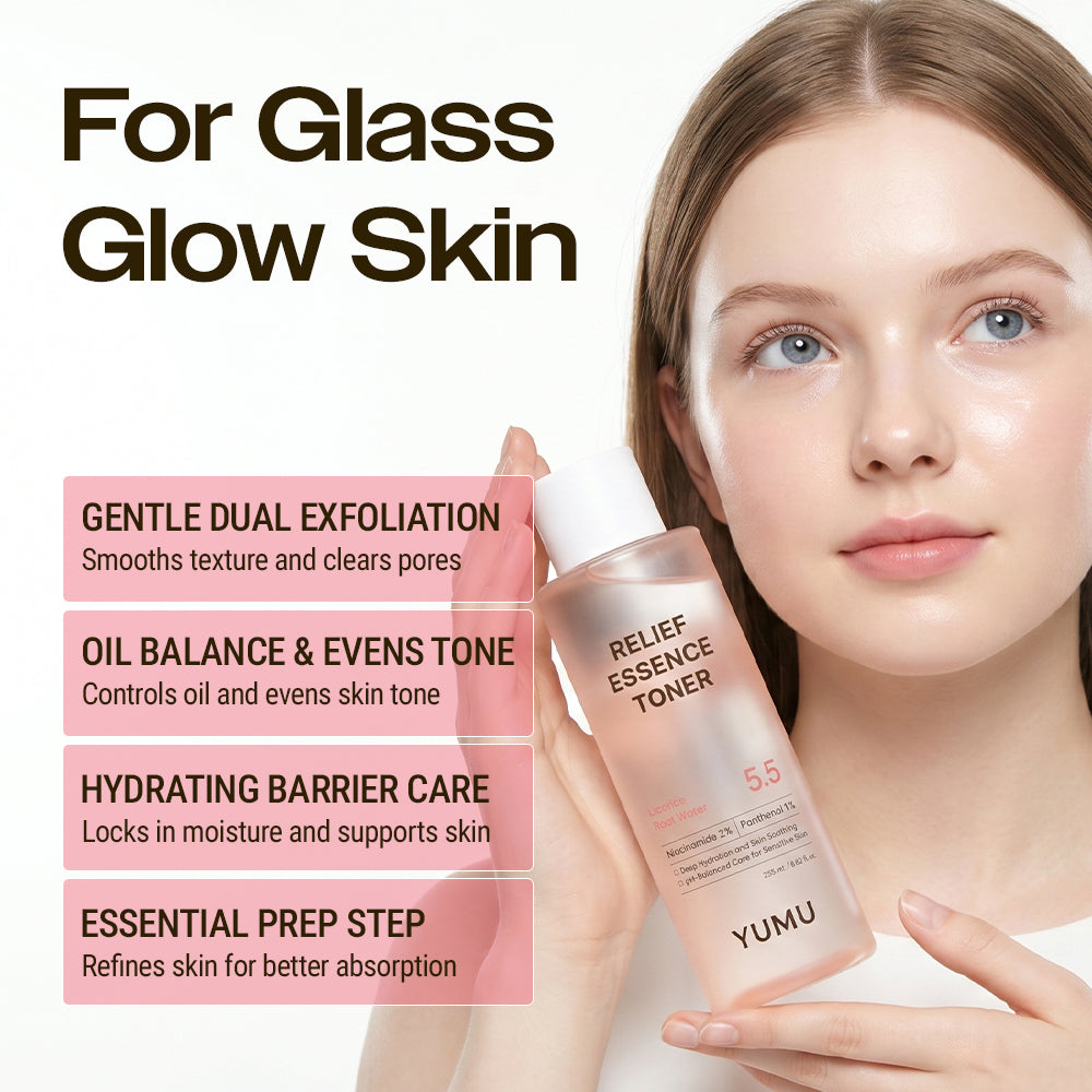 YUMU Licorice Relief Essence Toner