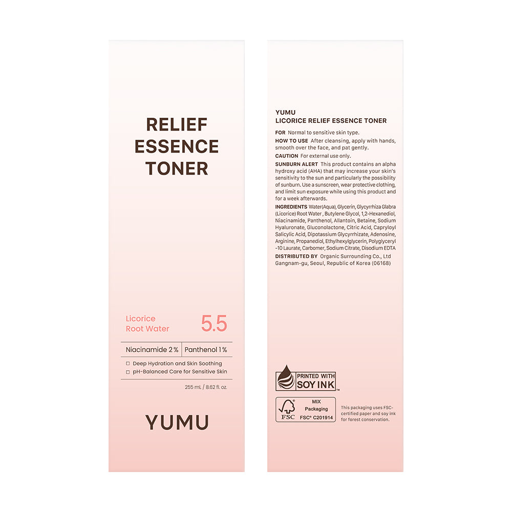 YUMU Licorice Relief Essence Toner